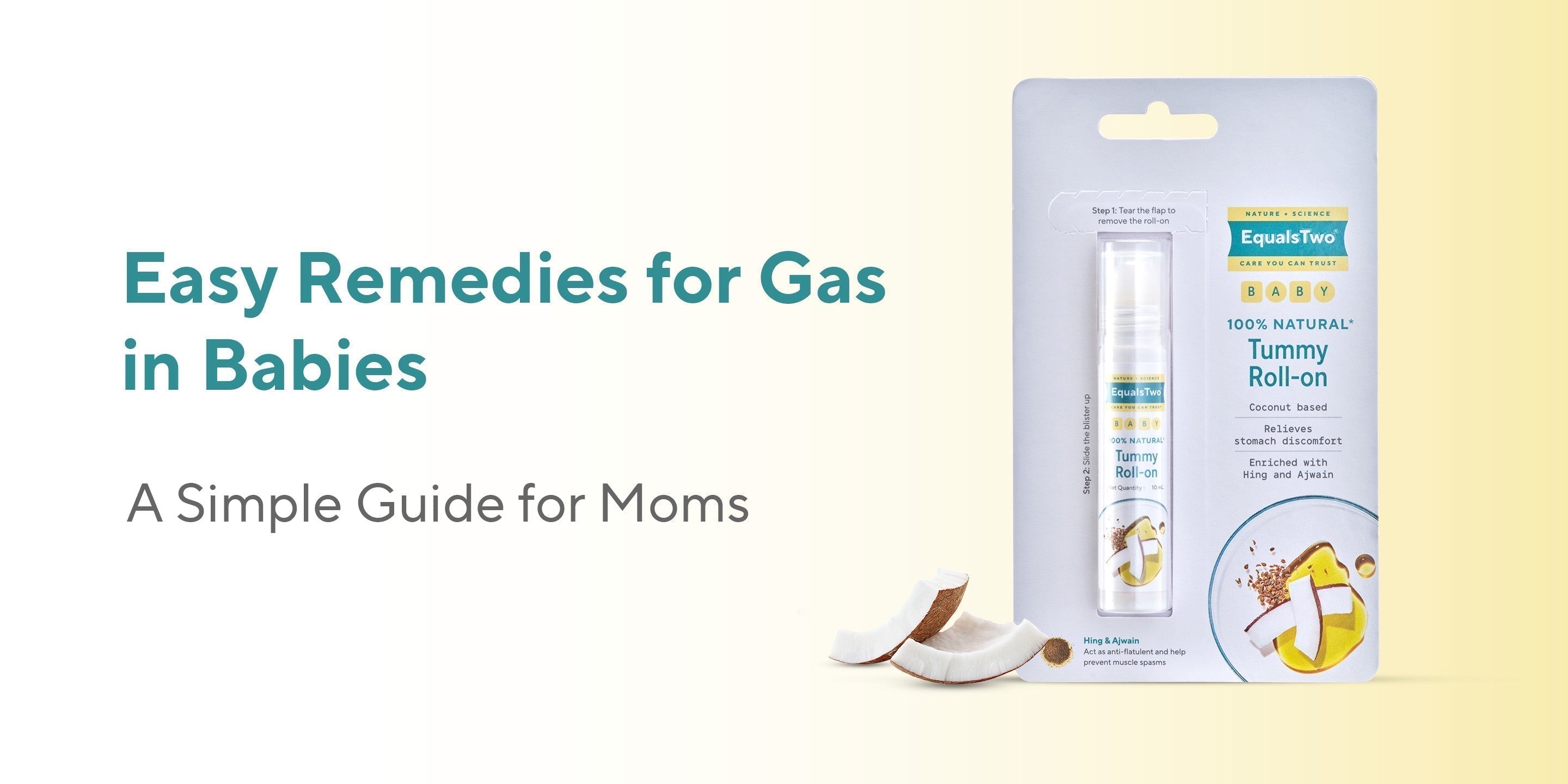 Remedies for Gas Problem in Newborn Babies - Banner Image