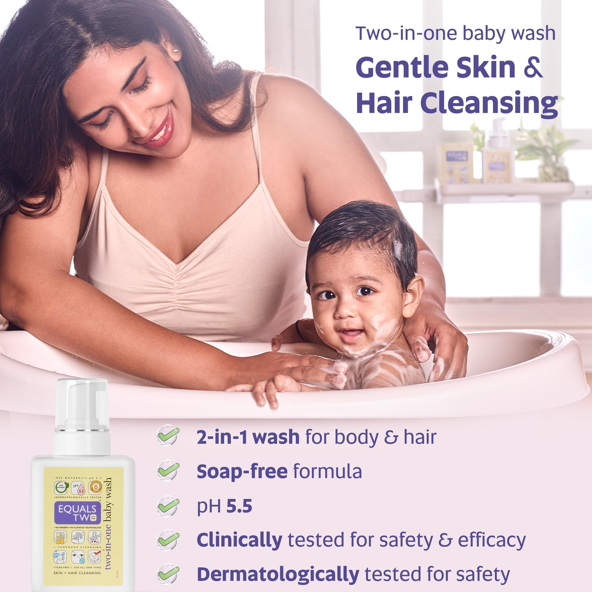 Baby Moisturizer + Two-in-One Baby Wash