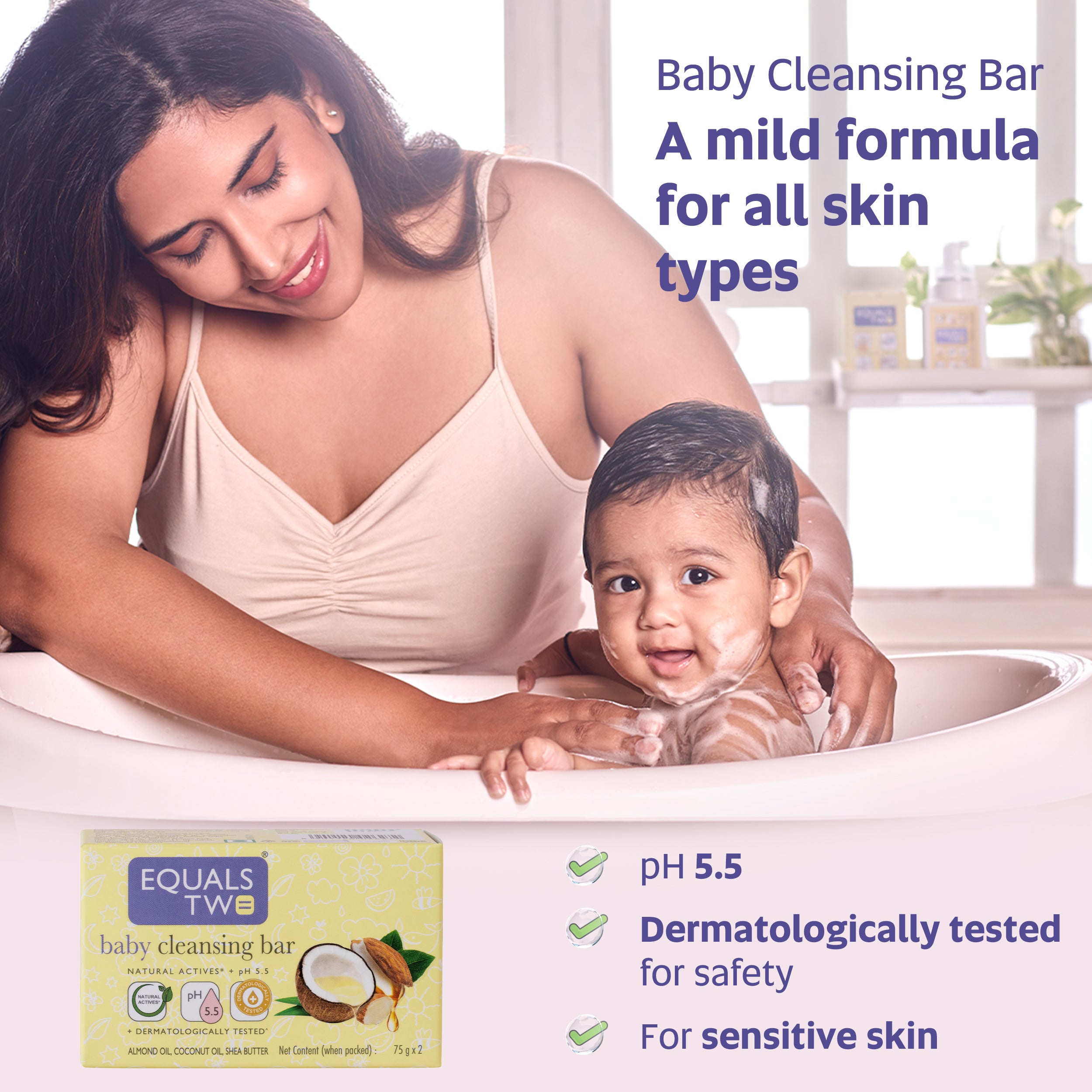 EQUALSTWO  Baby Cleansing Bar