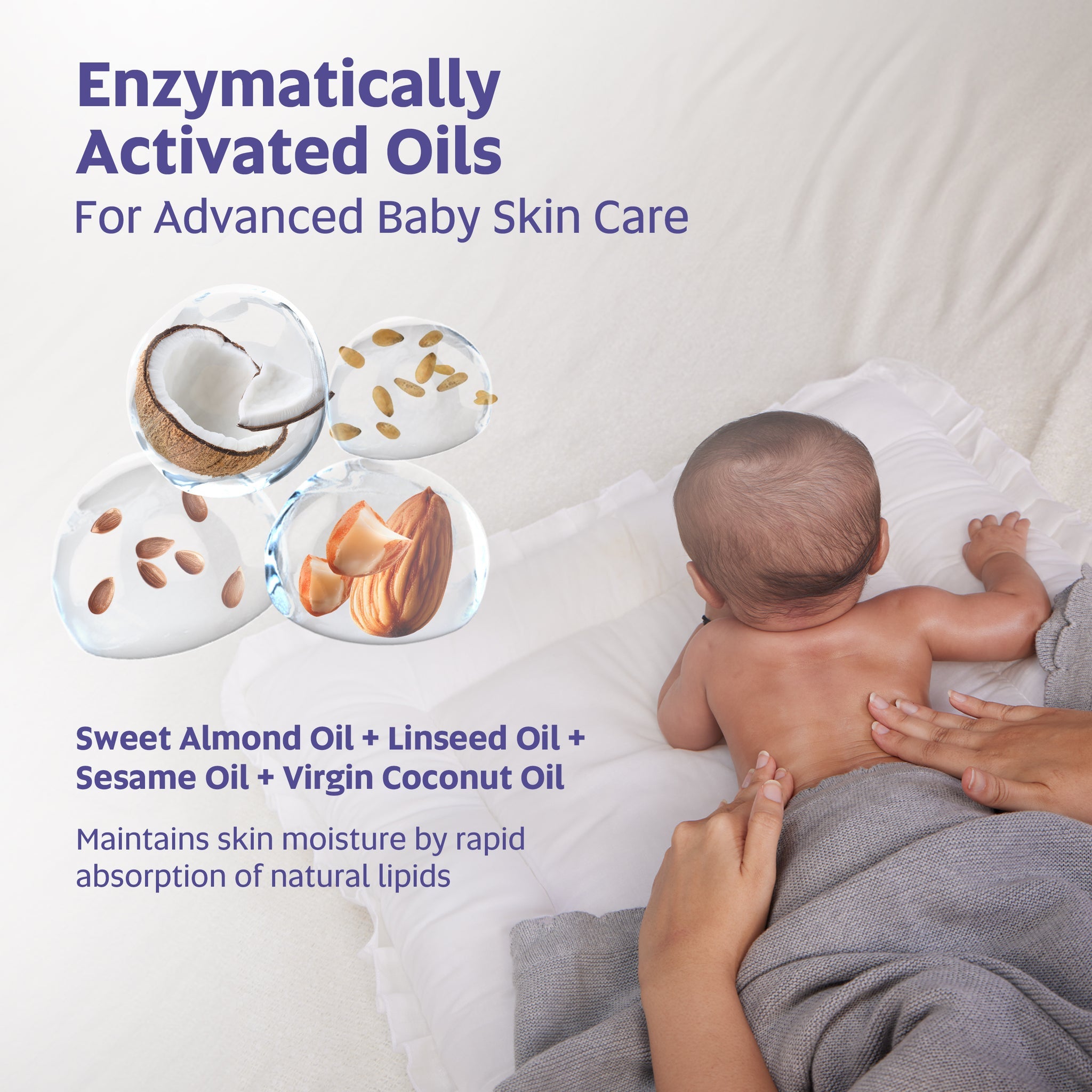 EQUALSTWO  Baby Moisturizer 500ml + EQUALSTWO  Baby Massage Oil