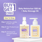 EQUALSTWO  Baby Moisturizer 500ml + EQUALSTWO  Baby Massage Oil
